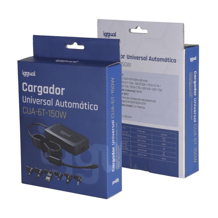 iggual cargador universal automatico cua 6t 150w