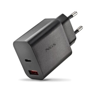 ngs cargador gan ultrarapido 20w usb c+ usb a