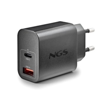 ngs cargador gan ultrarapido 20w usb c+ usb a
