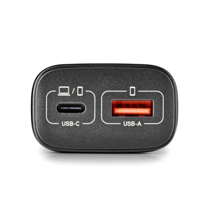 ngs cargador gan ultrarapido 45w usb c+ usb a