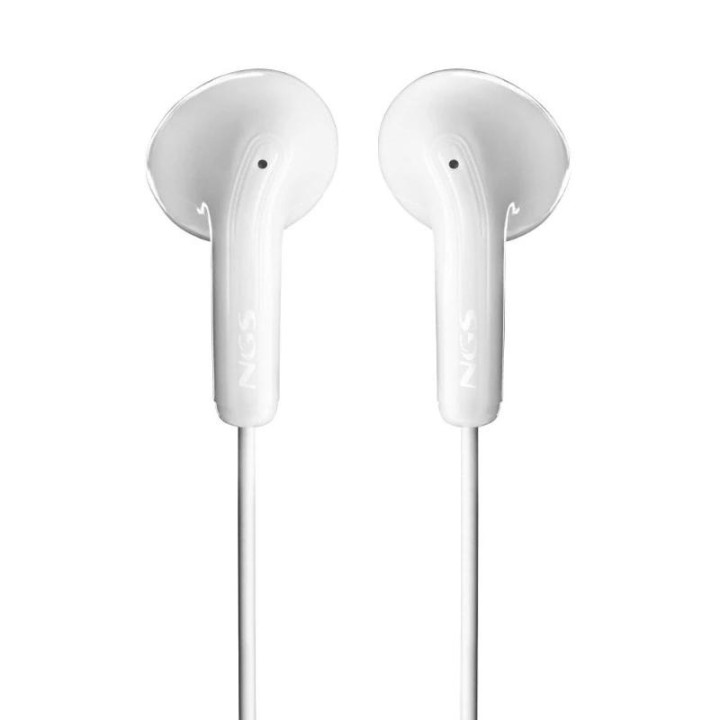 ngs auricular blanco estereo con cable jack 3.5 mm