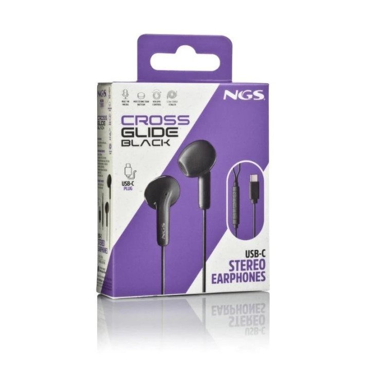 ngs auricular intraural negro micro usb c
