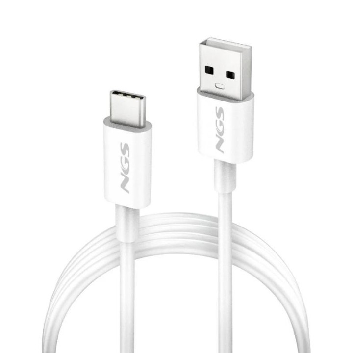 ngs cable carga rapida usb a a usb c 1m blanco