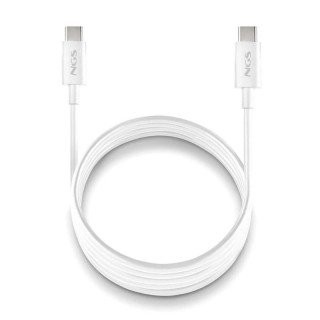 ngs cable carga rapida usb c a usb c 1m blanco