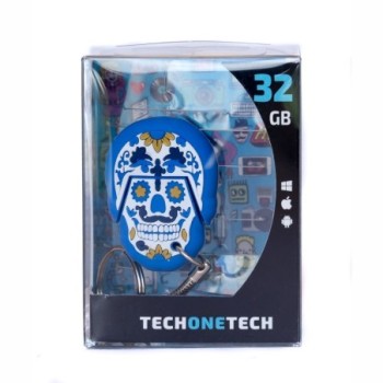 tech one tech calavera blue monday 32 gb usb 2.0