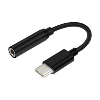 conversor aisens usb c a audio usb c/m jack 3.5/h negro 15cm