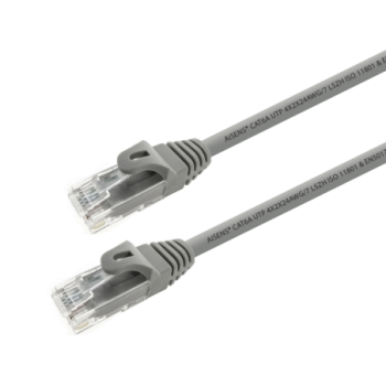 cable red aisens latiguillo rj45 lszh cat.6a utp awg24 0.5m gris