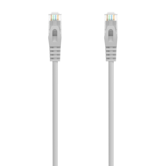 cable red aisens latiguillo rj45 lszh cat.6a utp awg24 30cm gris