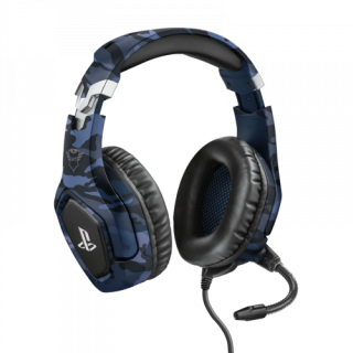 trust trust gxt 488 forze ps4 auriculares diadema conector de 3,5 mm negro, azul