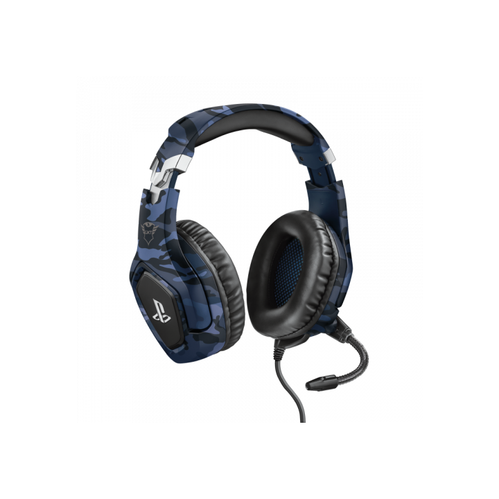 trust trust gxt 488 forze ps4 auriculares diadema conector de 3,5 mm negro, azul