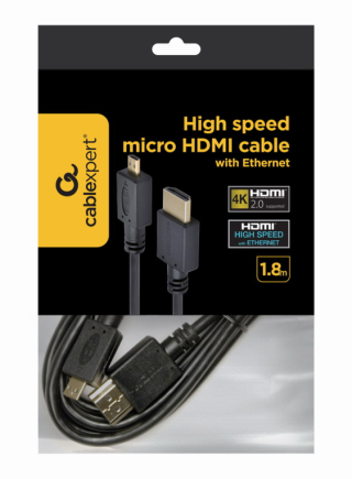 cable hdmi gembird a hdmi micro macho macho v1.3 1,8m