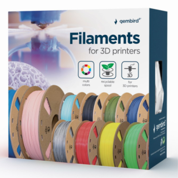 filamento gembird pla 1,75mm 200g azul