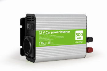 inversor de corriente gembird  para coche de 12v 500w