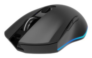 raton gaming gembird rgb inalambrico recargable de 6 botones firebolt negro
