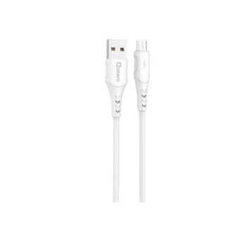 cable micro qcharx athens 2m 2m usb a micro 3a blanco pvc