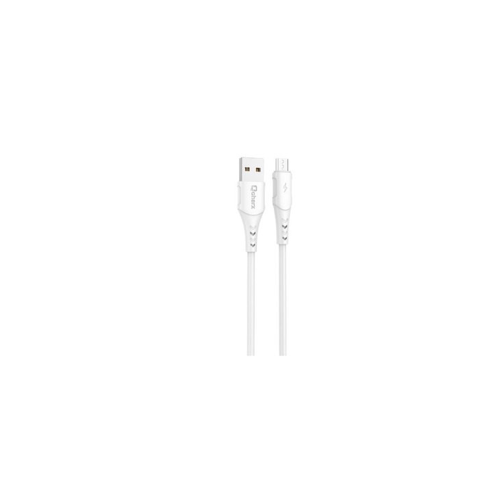 cable micro qcharx athens 2m 2m usb a micro 3a blanco pvc