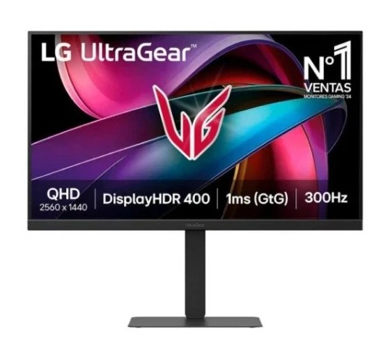lg monitor lg ultragear, 27 pulgadas, panel ips 300 hz 1 ms, resolucion 2560 x 1440