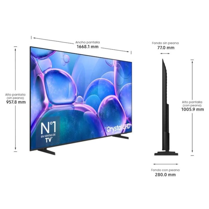 samsung tv 75 tu75u7025f crystal uhd smart tv bt
