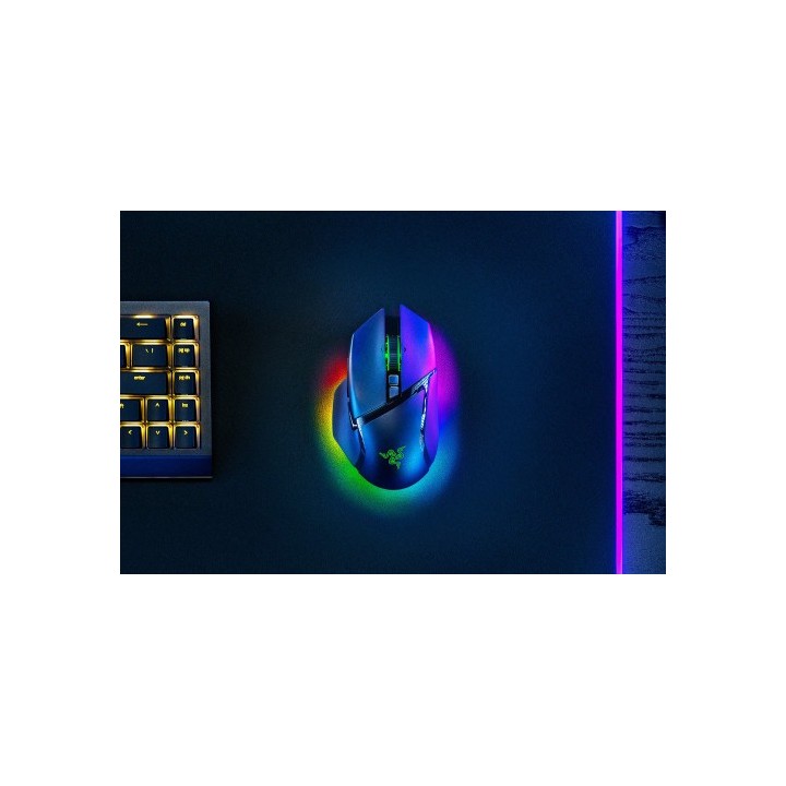 razer razer basilisk v3 pro raton mano derecha rf wireless + bluetooth + usb type c optico 30000 dpi