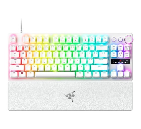 razer teclado razer huntsman v3 pro  usa  tenkeyless blanco  rz03 04981700 r3m1