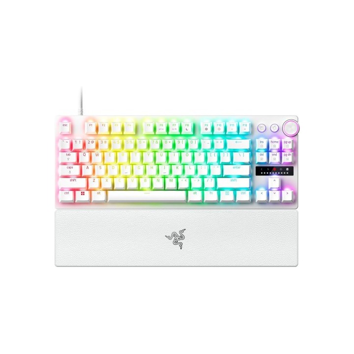razer teclado razer huntsman v3 pro  usa  tenkeyless blanco  rz03 04981700 r3m1