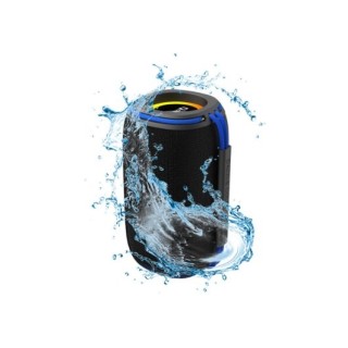 altavoz qcharx flow 15w bluetooth 5,3 negro asa azul