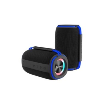 altavoz qcharx flow 15w bluetooth 5,3 negro asa azul