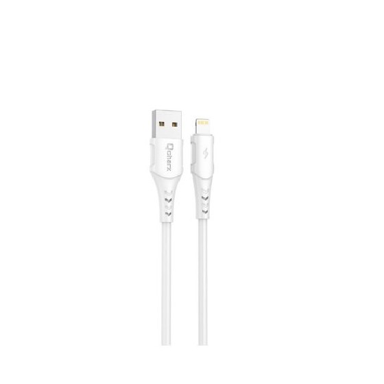 cable lightningn qcharx lisbon 1m 1m usb a lightning 3a blanco pvc