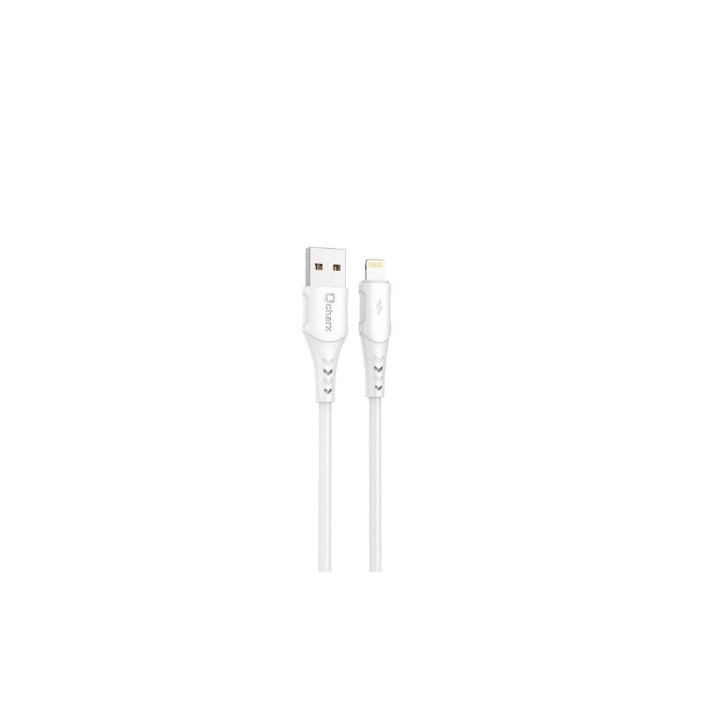 cable lightningn qcharx lisbon 1m 1m usb a lightning 3a blanco pvc