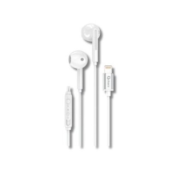 auricular qcharx beat lightning cable lightning blanco