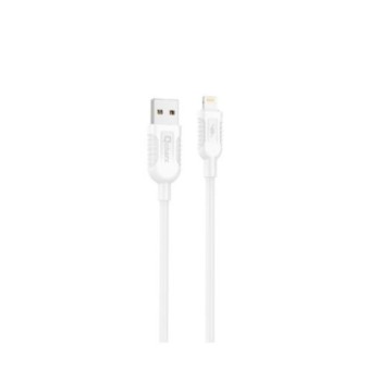 cable lightning qcharx athens 1m 1m usb a lightning 3a blanco pvc