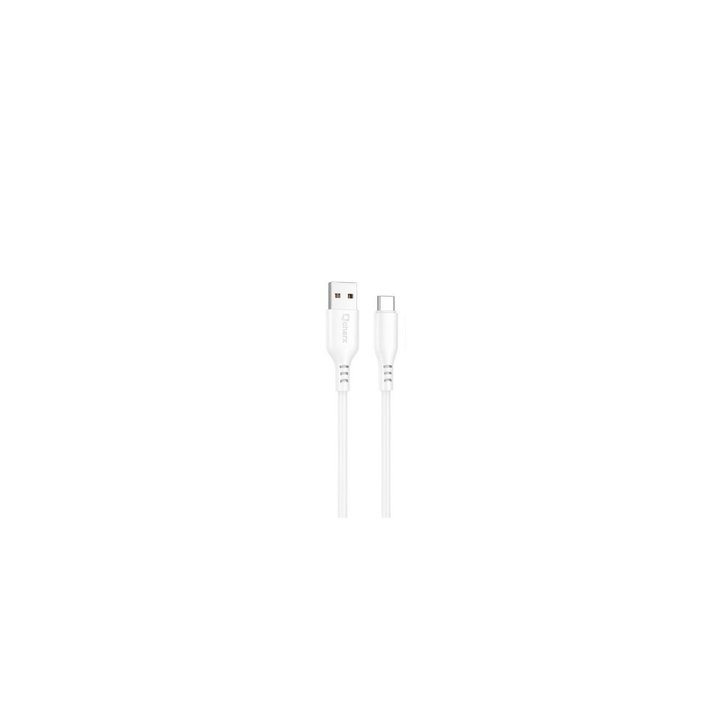 cable tipo c qcharx tokio 1m 1m usb a tipo c 3a blanco silicona