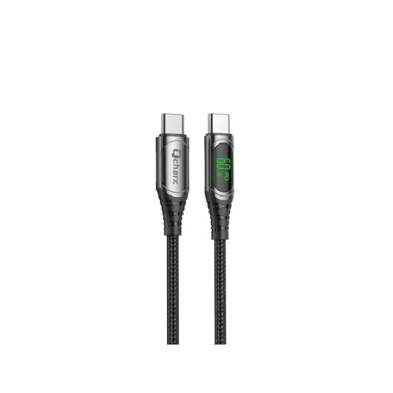 cable tipo c qcharx ibiza 1m 1m c a tipo c 60w negro cordon display