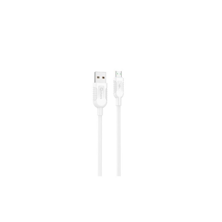 cable micro qcharx athens 1m 1m usb a micro 3a blanco pvc