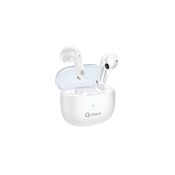 auricular qcharx harmony inalambrico bluetooth 5,3 blanco