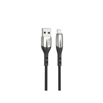 cable lightning qcharx toronto 1m 1m usb a lightning 3a negro cordon zinc