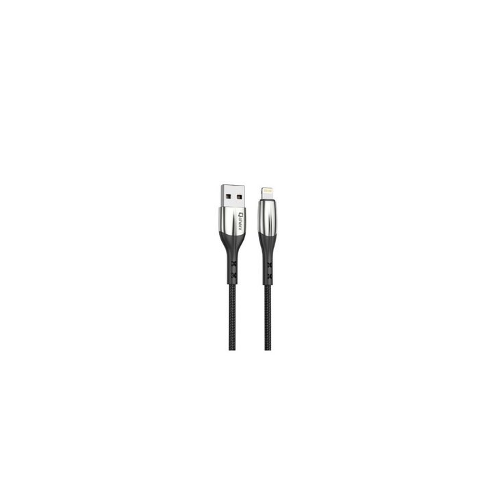cable lightning qcharx toronto 1m 1m usb a lightning 3a negro cordon zinc