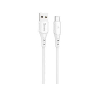 cable tipo c qcharx athens 2m 2m usb a tipo c 3a blanco pvc