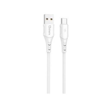 cable tipo c qcharx athens 2m 2m usb a tipo c 3a blanco pvc