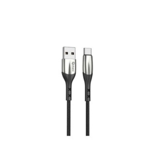 cable tipo c qcharx toronto 1m 1m usb a tipo c 3a negro cordon zinc
