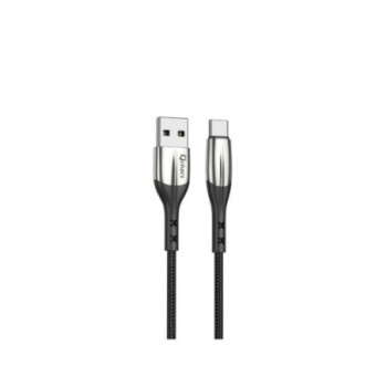cable tipo c qcharx toronto 1m 1m usb a tipo c 3a negro cordon zinc