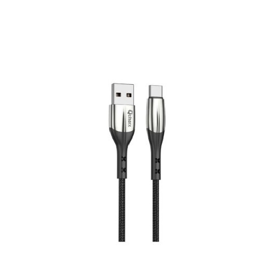 cable tipo c qcharx toronto 1m 1m usb a tipo c 3a negro cordon zinc
