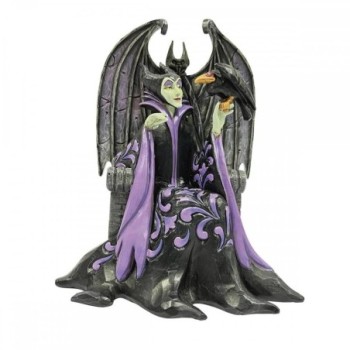 enesco figura enesco disney malefica en trono