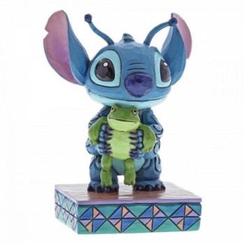 enesco figura enesco disney stitch con rana