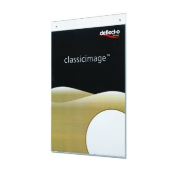 deflecto expositor de pared formato a5 vertical deflecto 47101