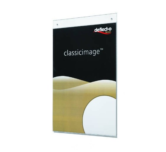 deflecto expositor de pared formato a5 vertical deflecto 47101