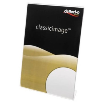 deflecto expositor de sobremesa en forma l poliestireno a5 vertical deflecto 47501