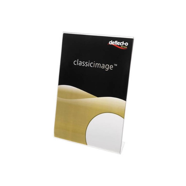 deflecto expositor de sobremesa en forma l poliestireno a5 vertical deflecto 47501