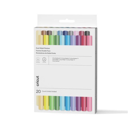 cricut cricut 2011824 marcador 20 pieza s  punta fina colores surtidos