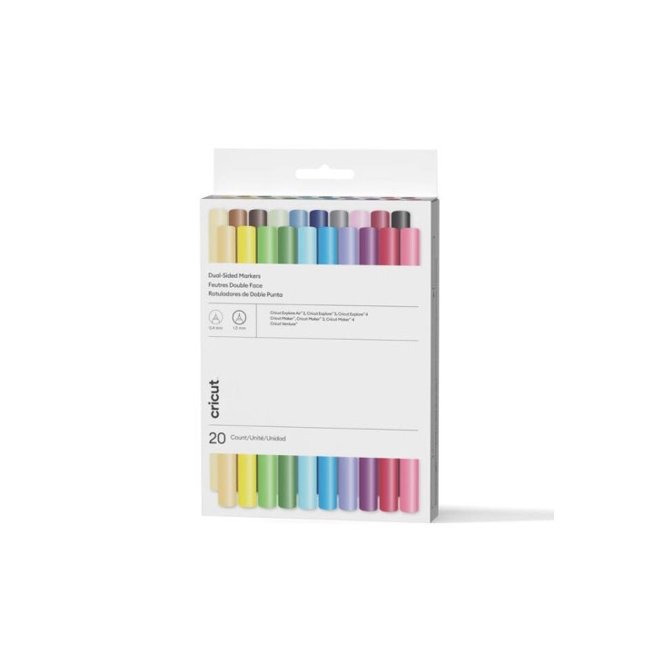 cricut cricut 2011824 marcador 20 pieza s  punta fina colores surtidos